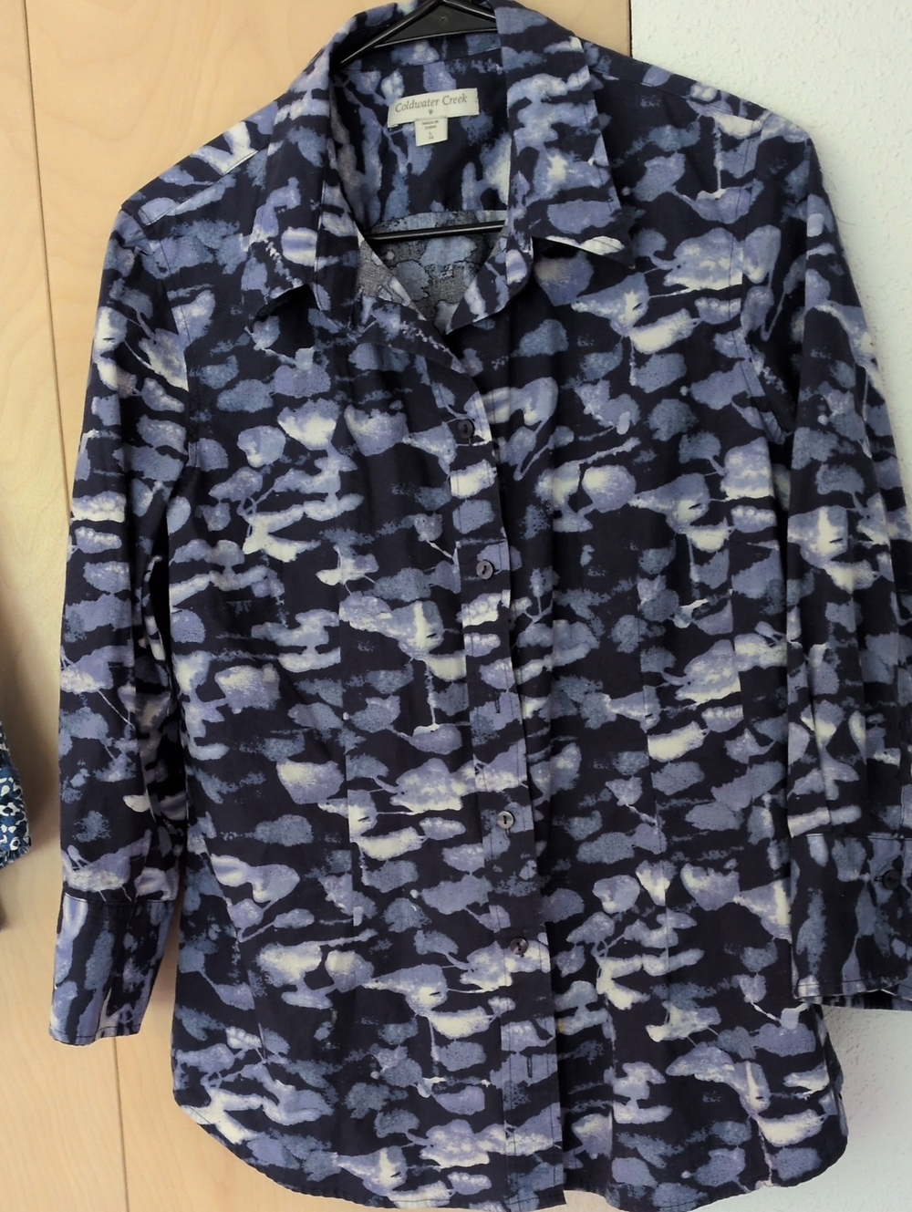 2 - Lot Rebecca Malone L & Coldwater Creek 3/4 L Sleeve  Cotton  Blouses - Picture 7 of 11